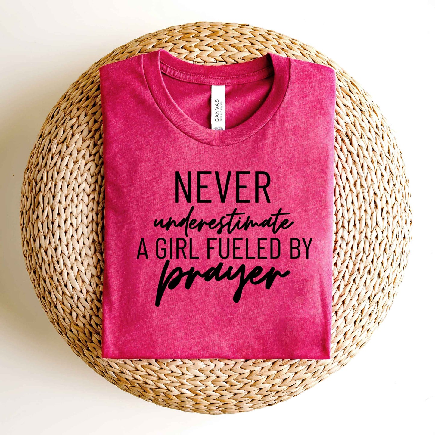 Never Underestimate A Girl | Short Sleeve Crew Neck
