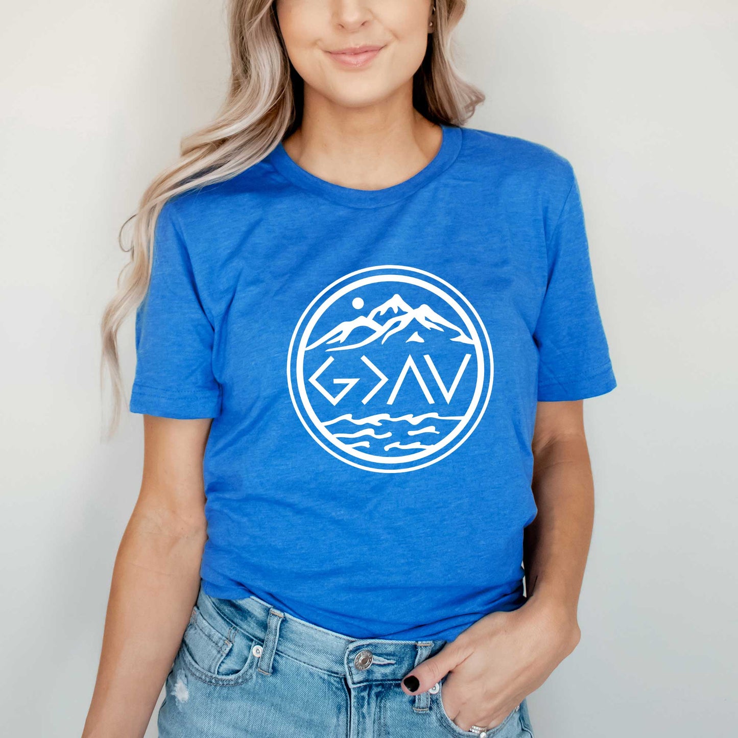 God Is Greater Circle | Short Sleeve Crew Neck