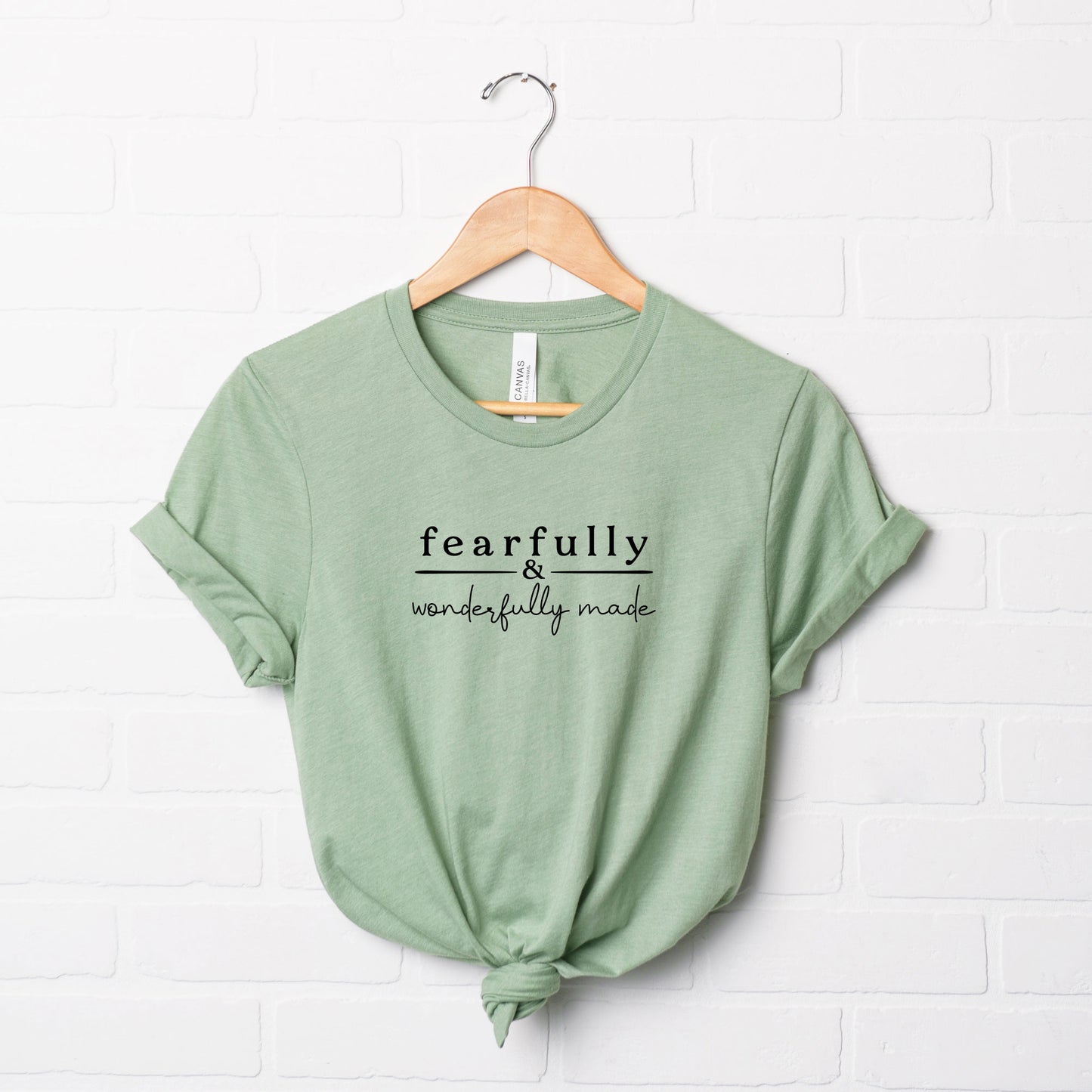 Fearfully And Wonderfully Made Stripe | Short Sleeve Crew Neck