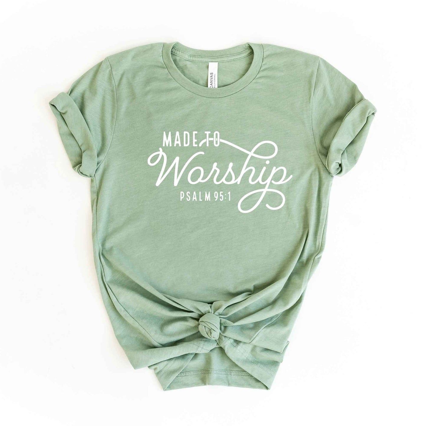 Made To Worship Scripture | Short Sleeve Crew Neck
