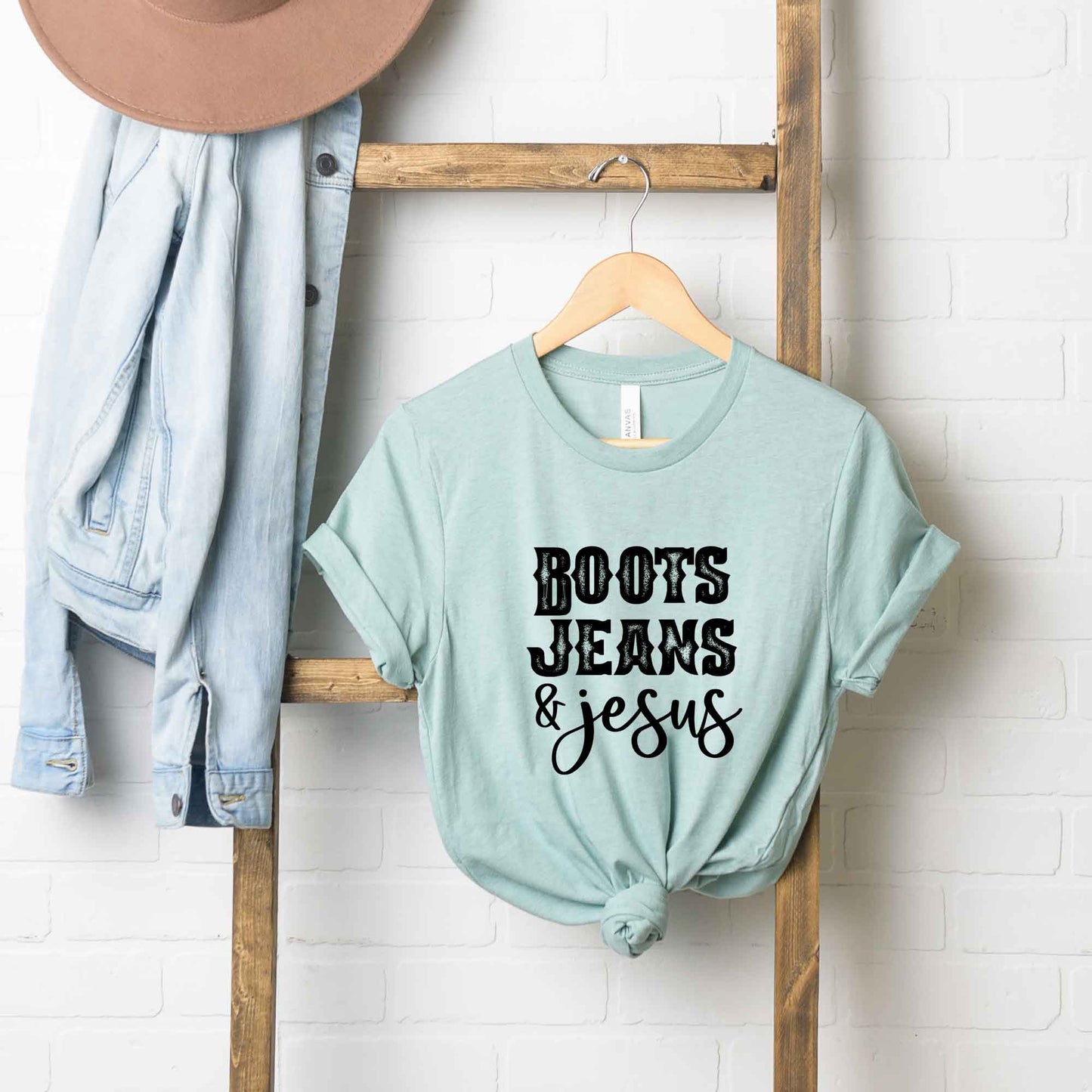 Boots Jeans and Jesus | Short Sleeve Crew Neck