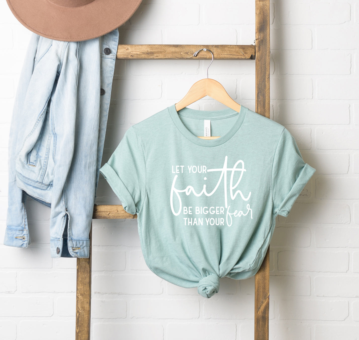 Faith Bigger Than Fear | Short Sleeve Crew Neck