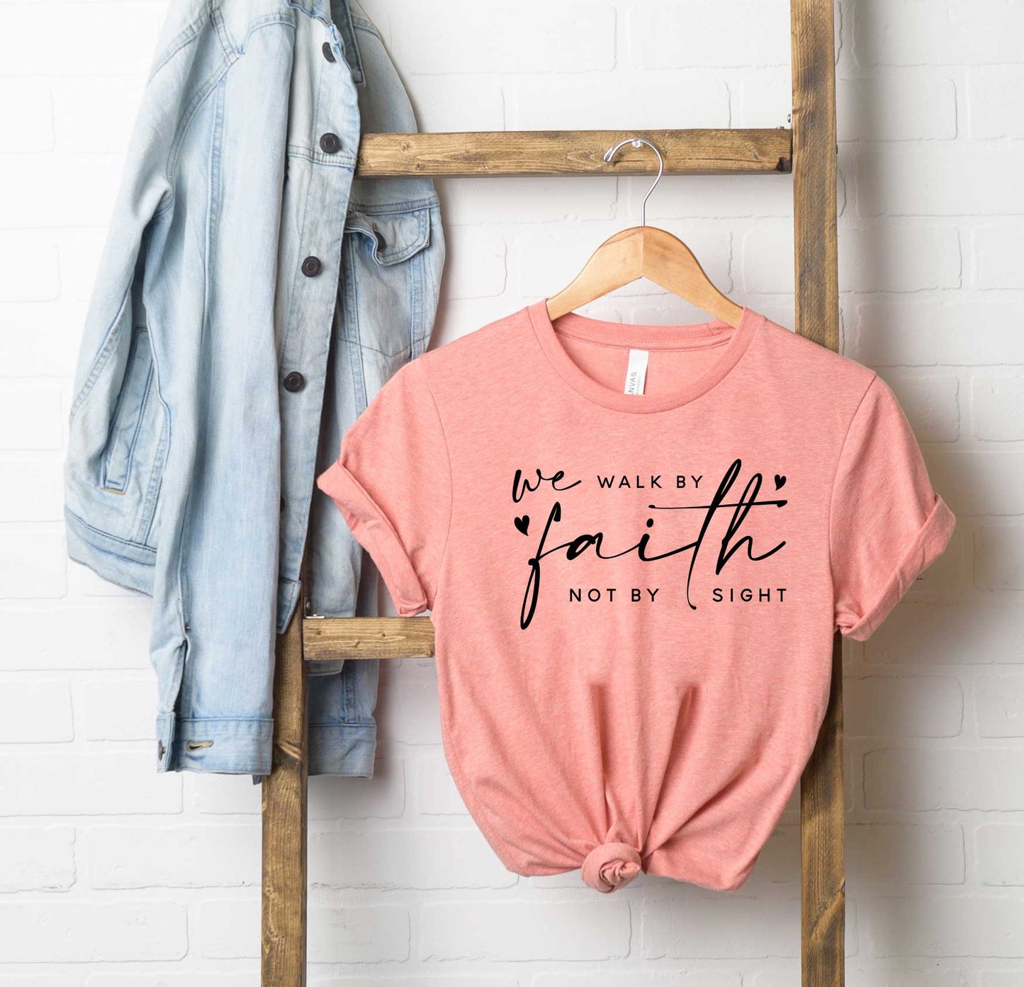 Walk By Faith Not Sight | Short Sleeve Crew Neck