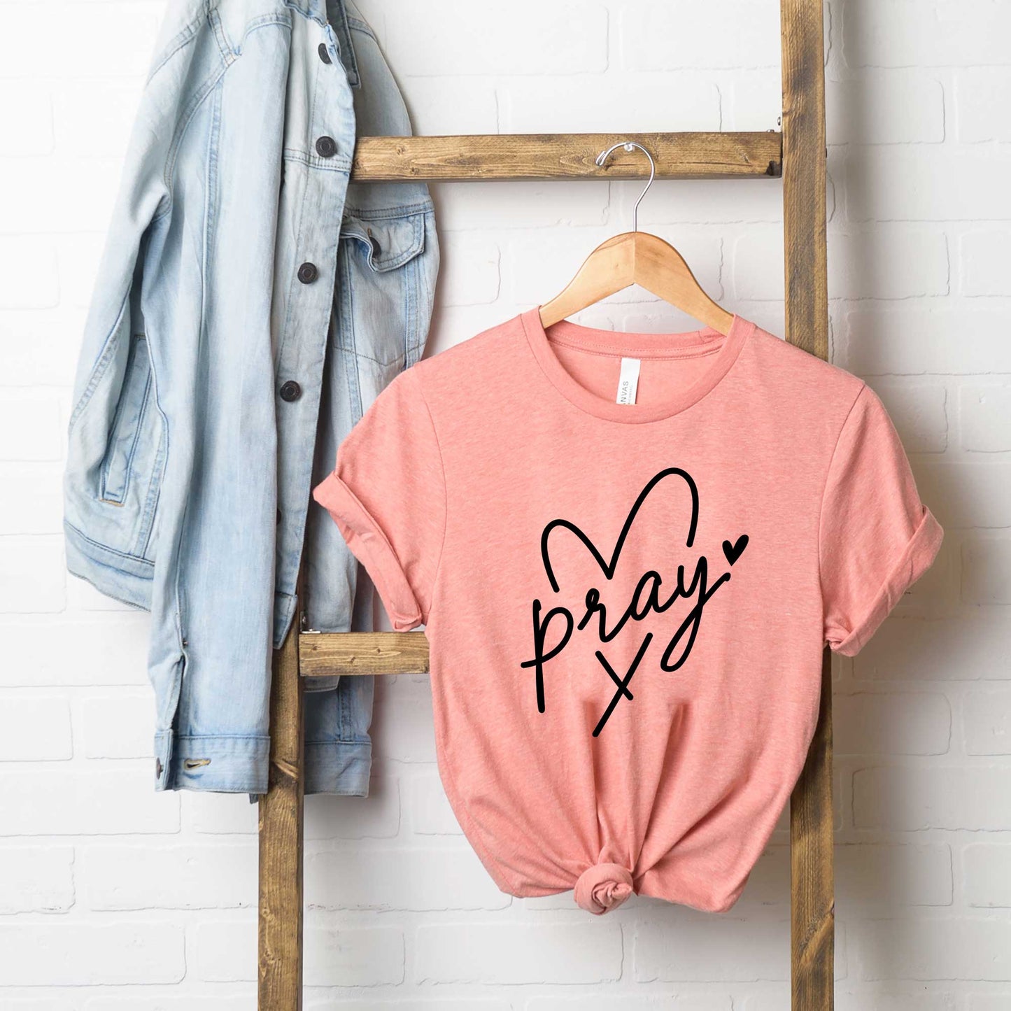 Pray Heart | Short Sleeve Crew Neck