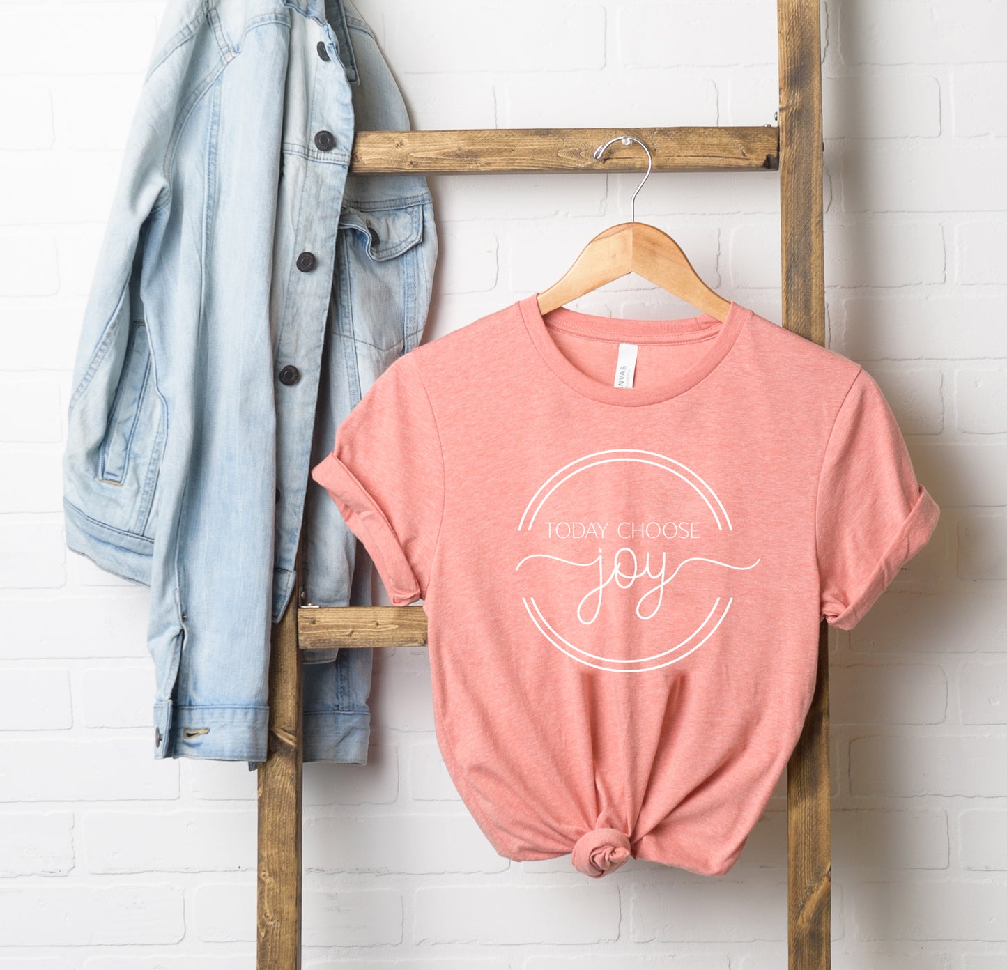 Today Choose Joy Circle | Short Sleeve Crew Neck