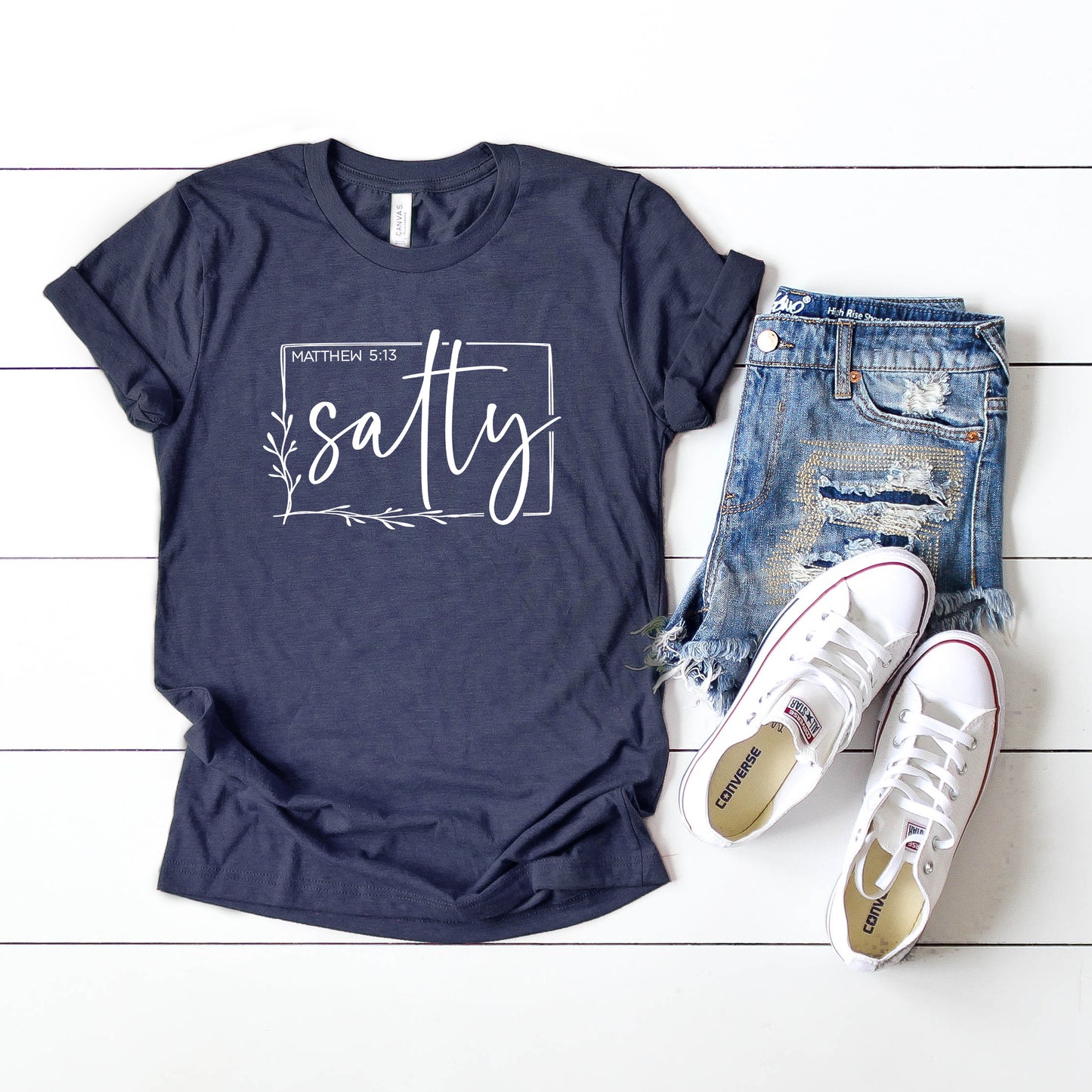 Salty Scripture | Short Sleeve Crew Neck