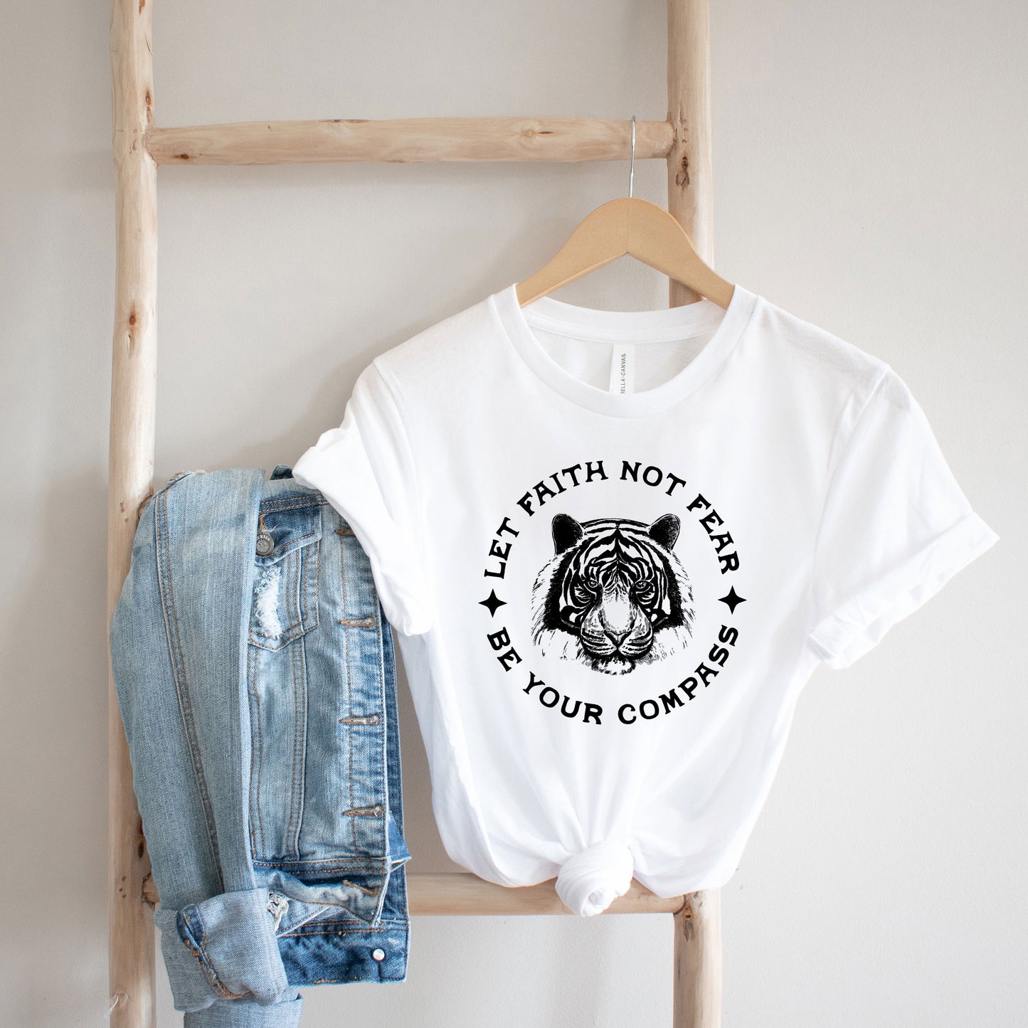 Let Faith Not Fear Tiger | Short Sleeve Crew Neck