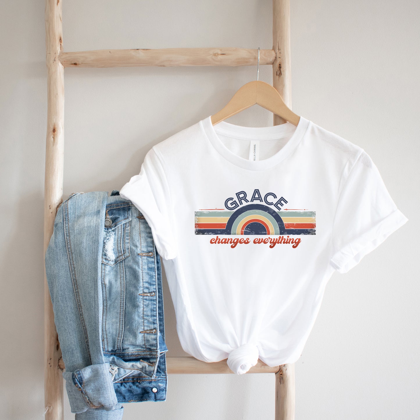 Grace Changes Everything Colorful | Short Sleeve Crew Neck