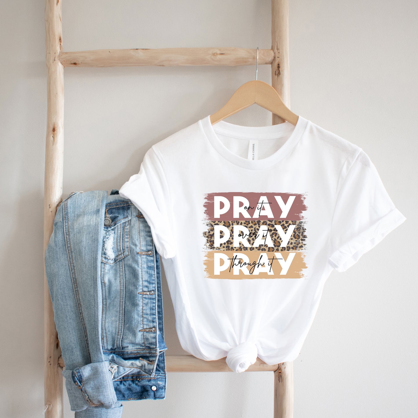 Pray On It Colorful | Short Sleeve Crew Neck