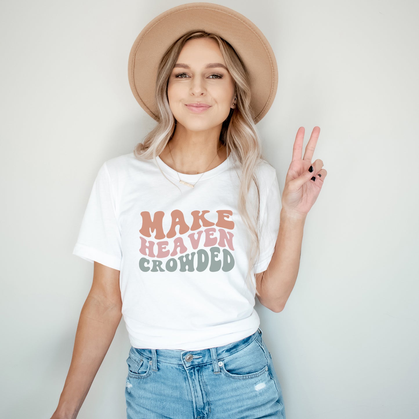 Make Heaven Crowded Wavy | Short Sleeve Crew Neck