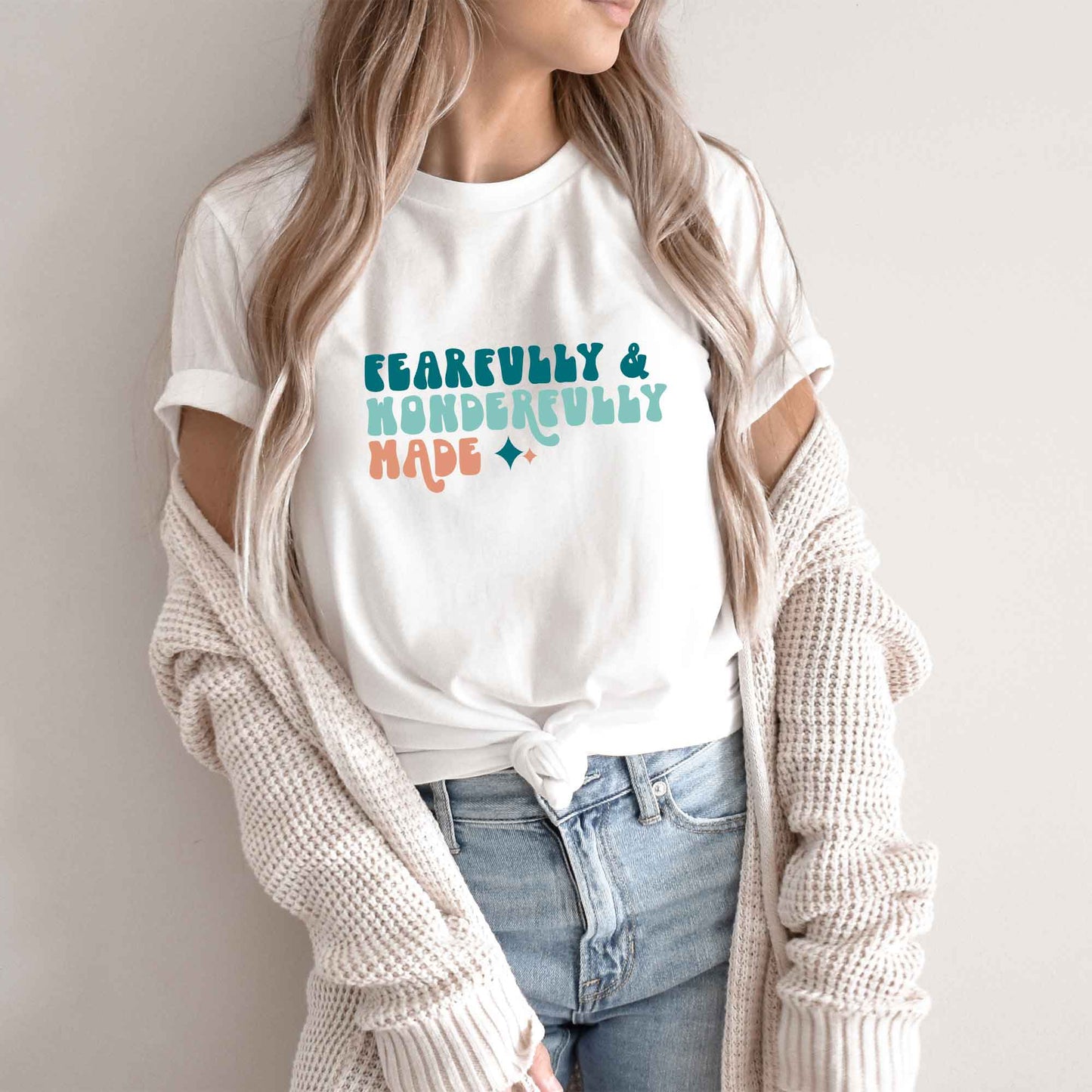 Fearfully And Wonderfully Made Colorful | Short Sleeve Crew Neck