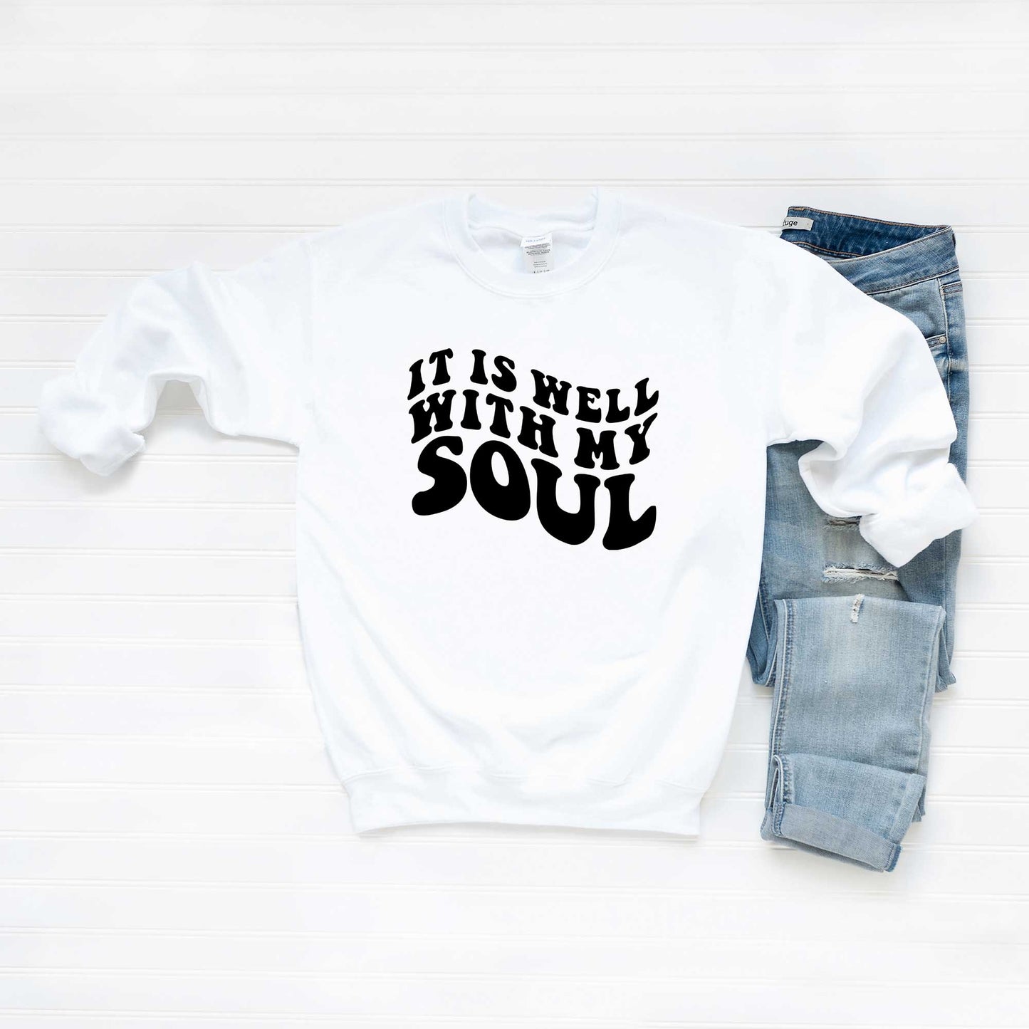 It Is Well With My Soul Wavy | Sweatshirt