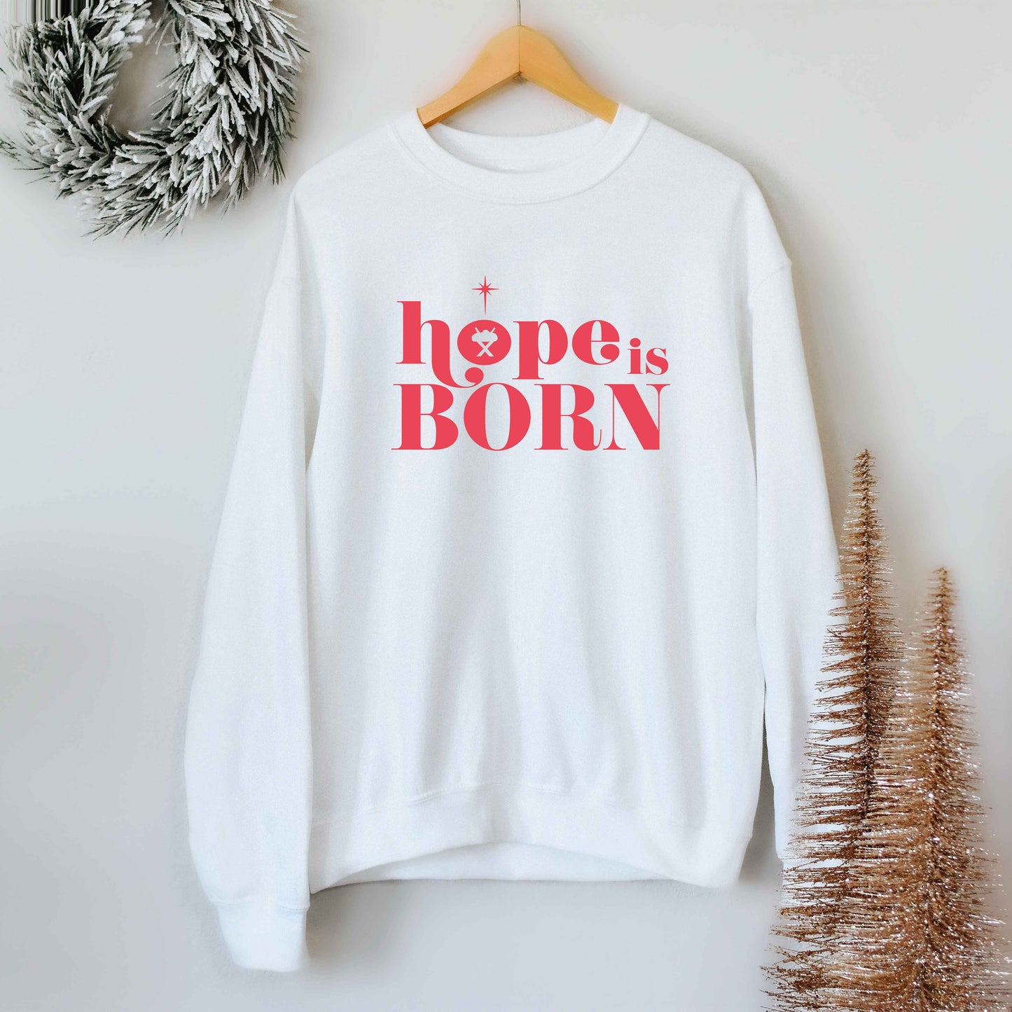 Hope Is Born Manger | Sweatshirt