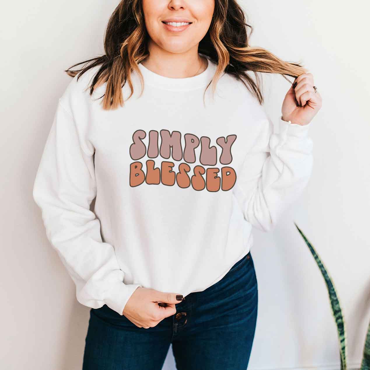 Retro Simply Blessed | Sweatshirt