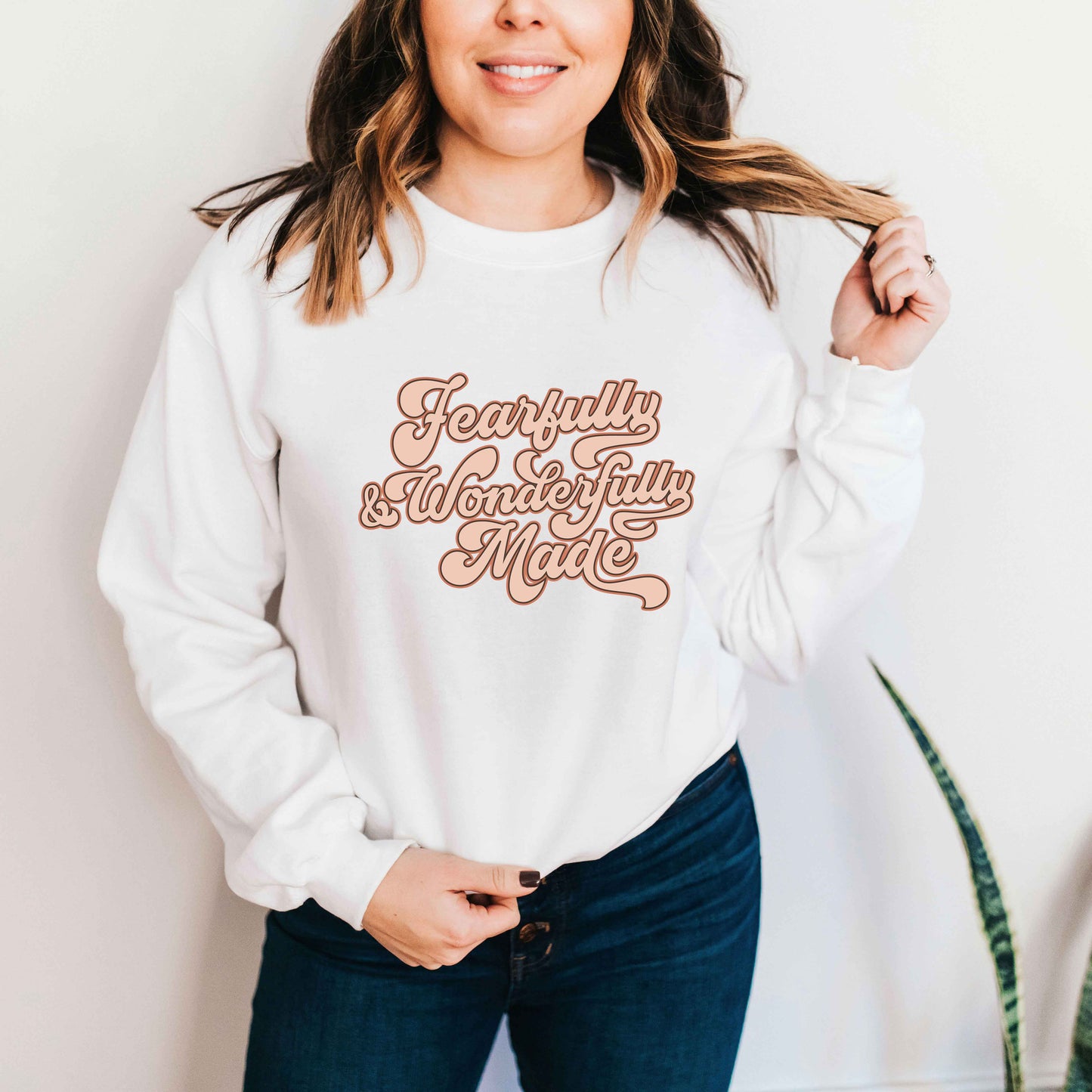 Retro Fearfully And Wonderfully Made | Sweatshirt