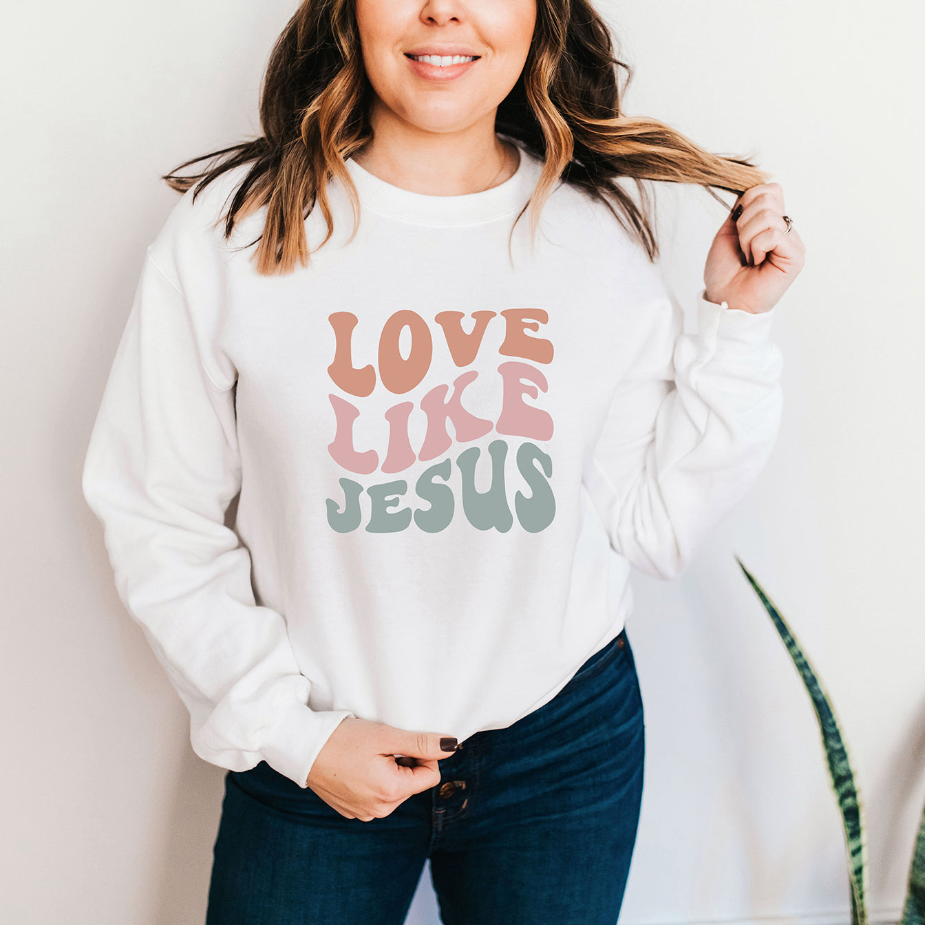 Love Like Jesus Wavy | Sweatshirt