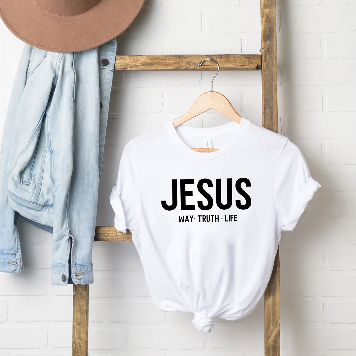 Jesus Way Truth Life | Short Sleeve Crew Neck