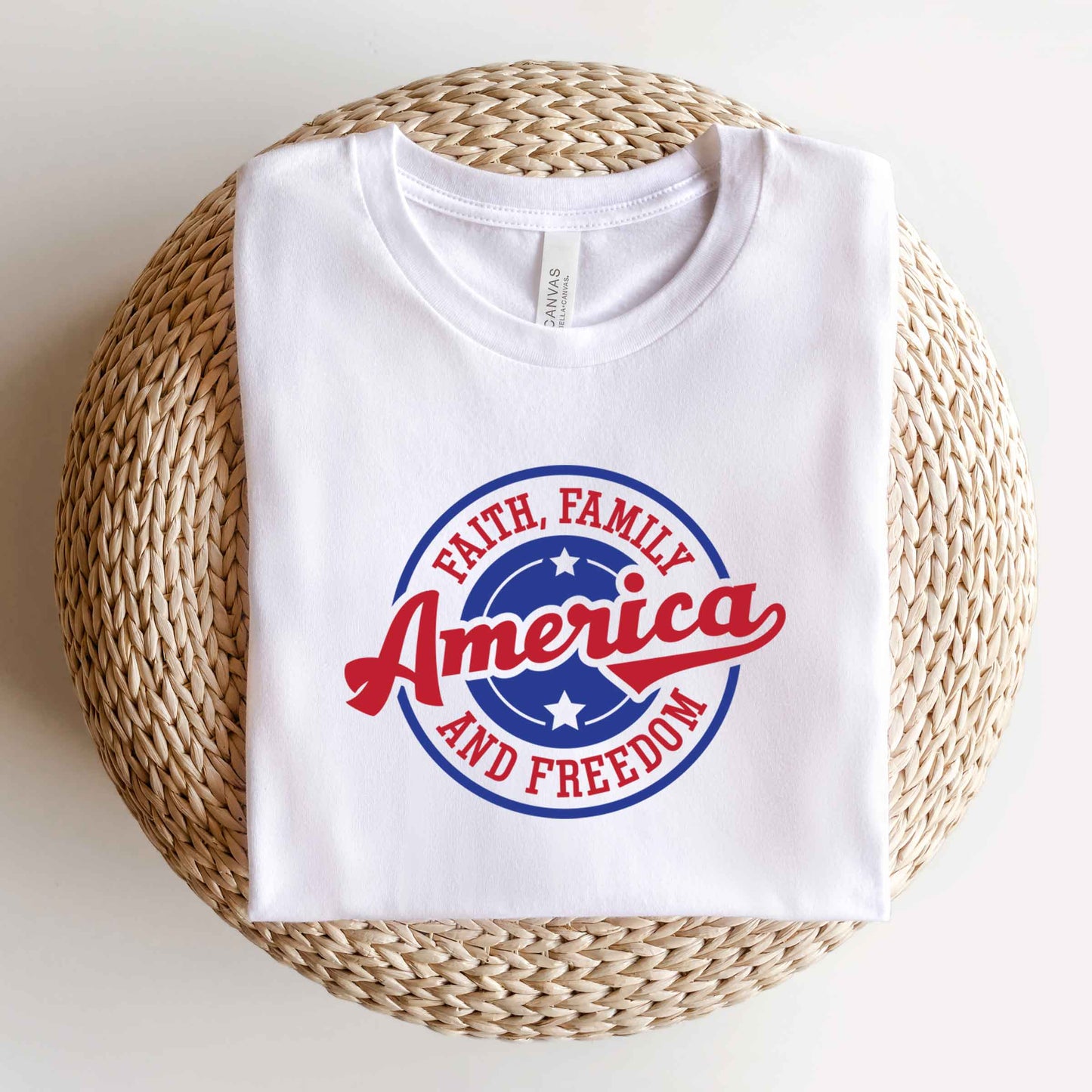Faith Family Freedom America | Short Sleeve Crew Neck