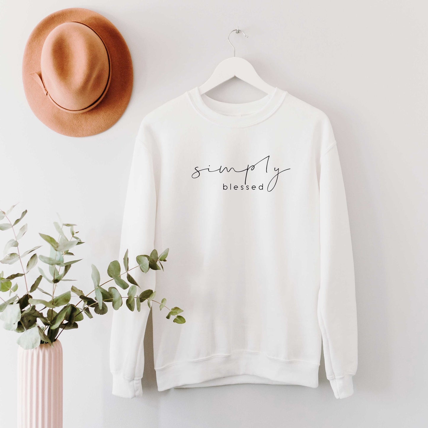 Simply Blessed Cursive | Sweatshirt