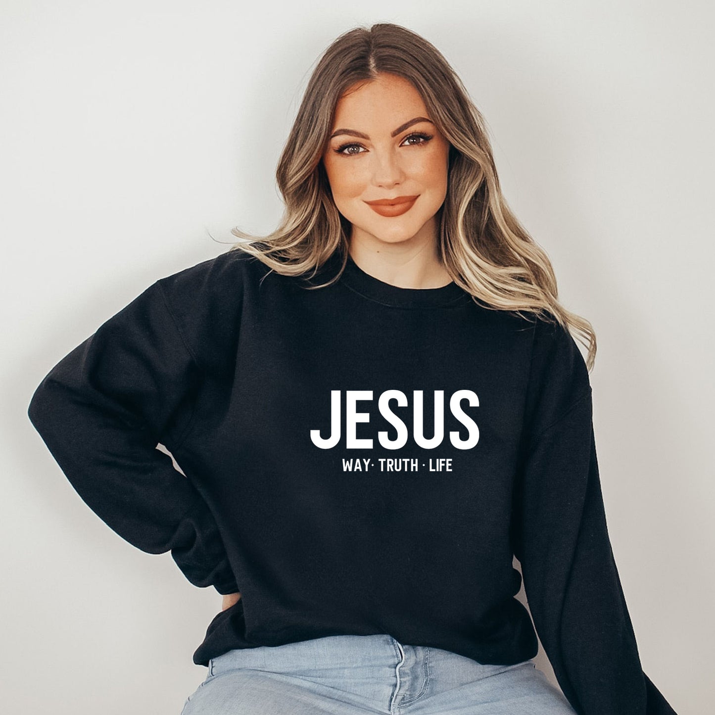 Jesus Way Truth Life | Sweatshirt