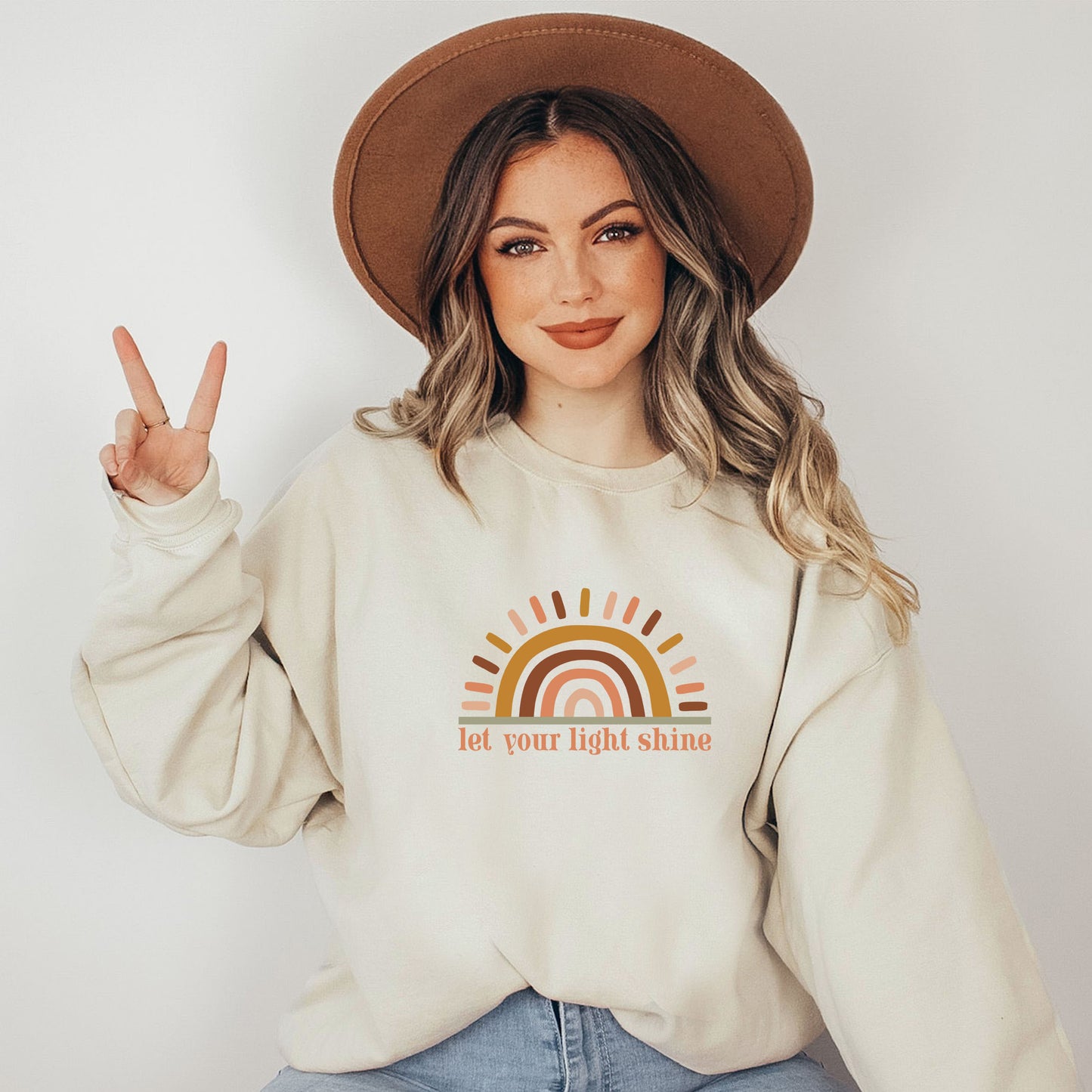 Let Your Light Shine Colorful Sun | Sweatshirt