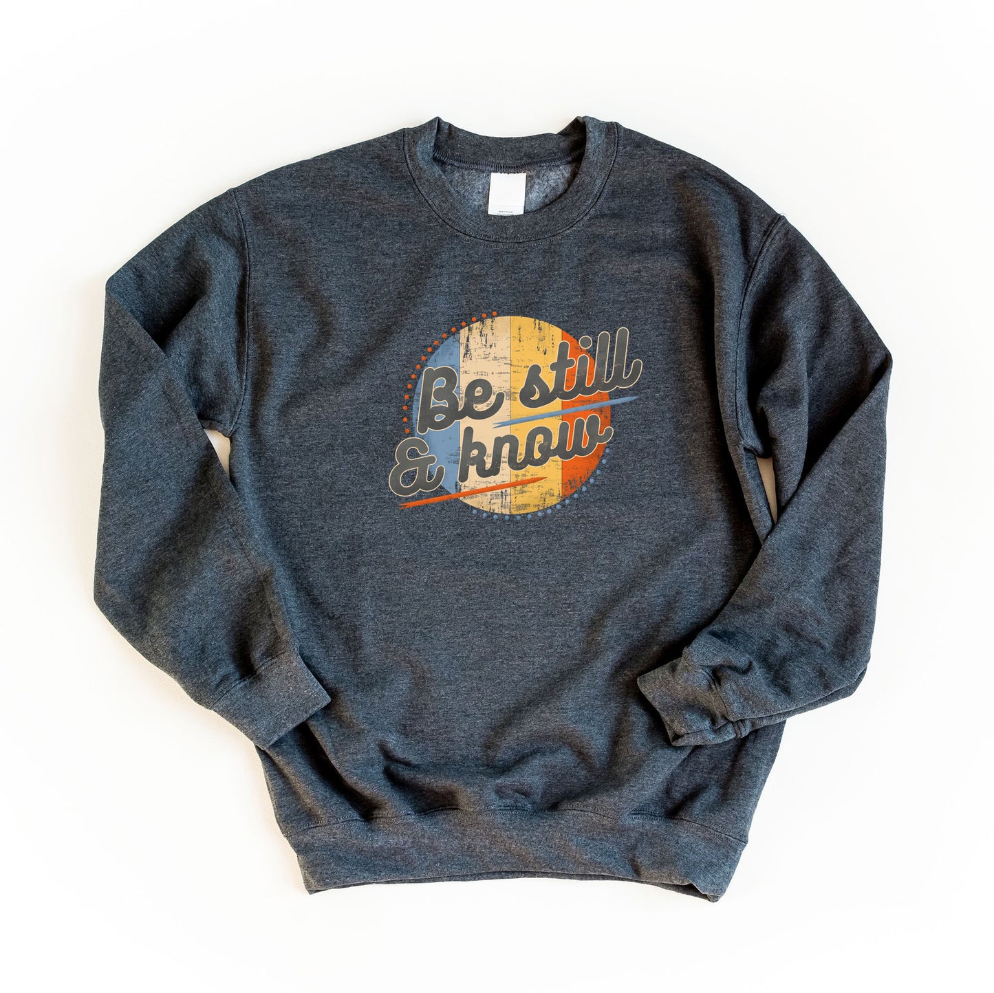 Retro Be Still And Know | Sweatshirt