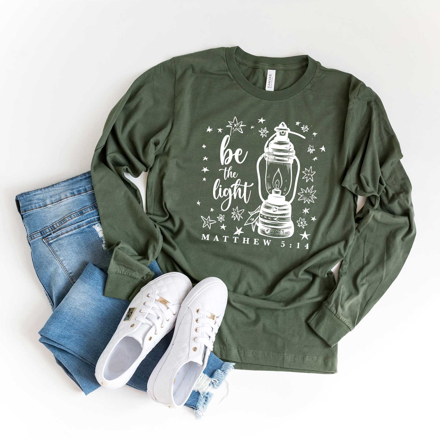 Be The Light Stars | Long Sleeve Crew Neck