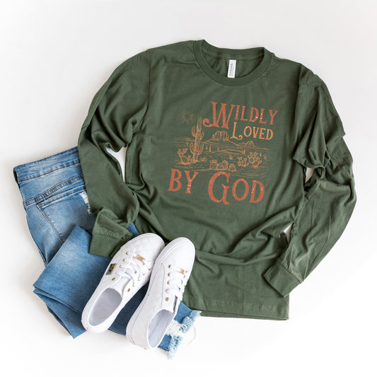 Wildly Loved Cactus | Long Sleeve Crew Neck