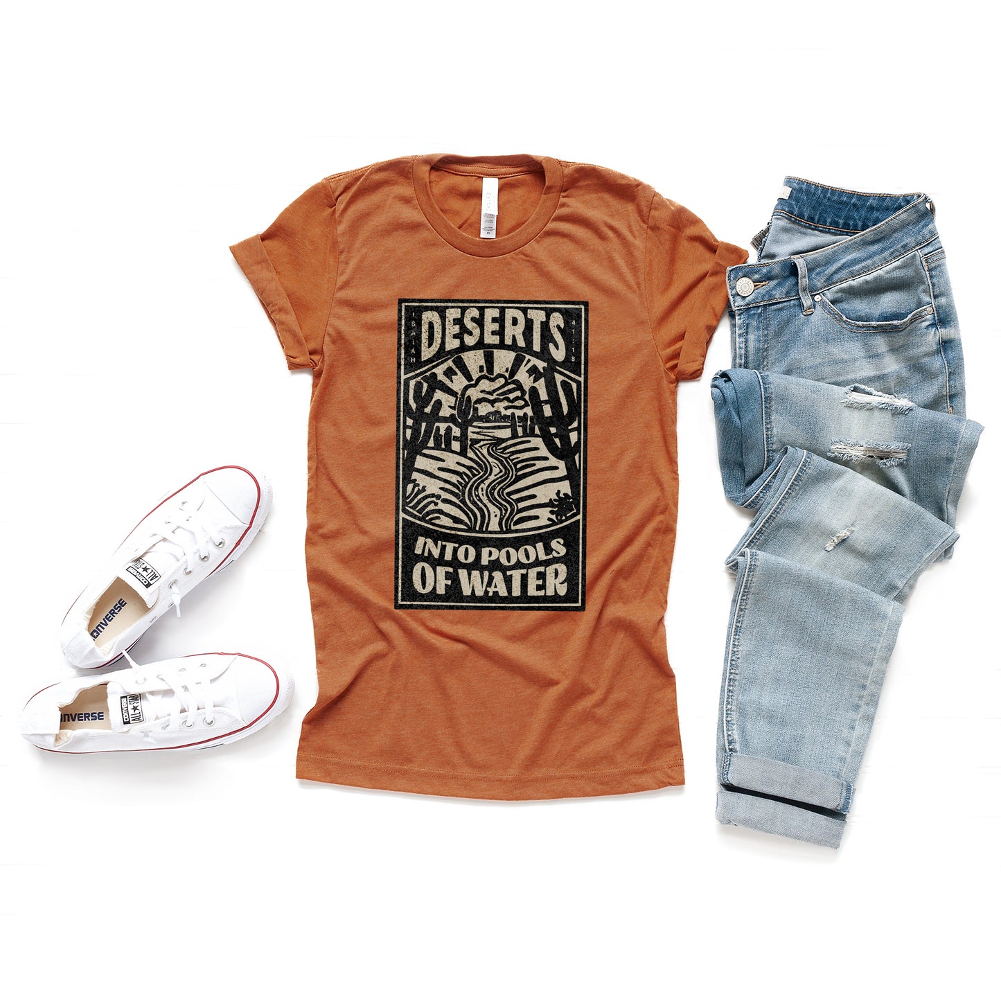 Deserts Into Pools of Water | Short Sleeve Crew Neck