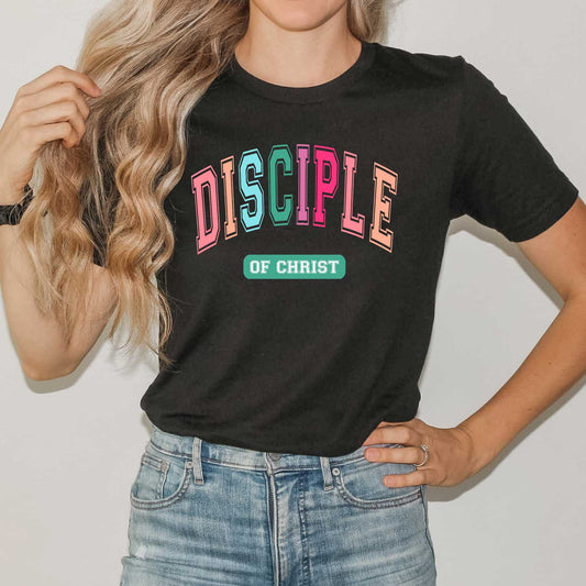 Disciple Block Colorful | Short Sleeve Crew Neck