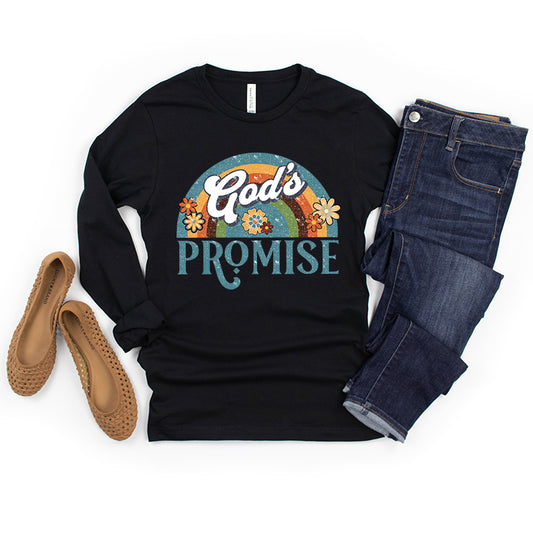 God's Promise Rainbow | Long Sleeve Crew Neck