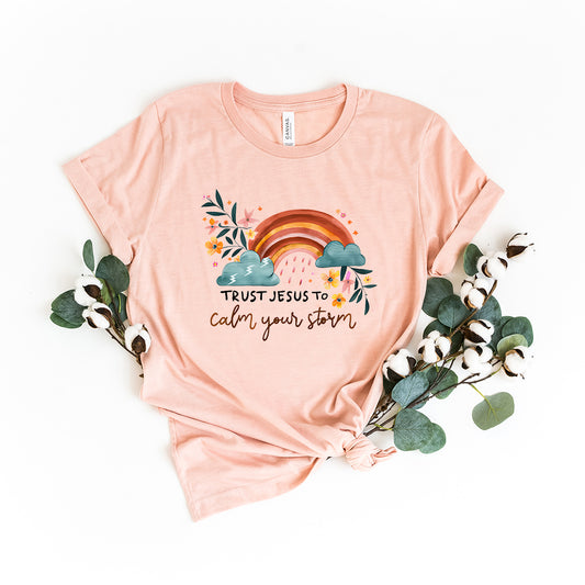 Trust Jesus Rainbow | Short Sleeve Crew Neck