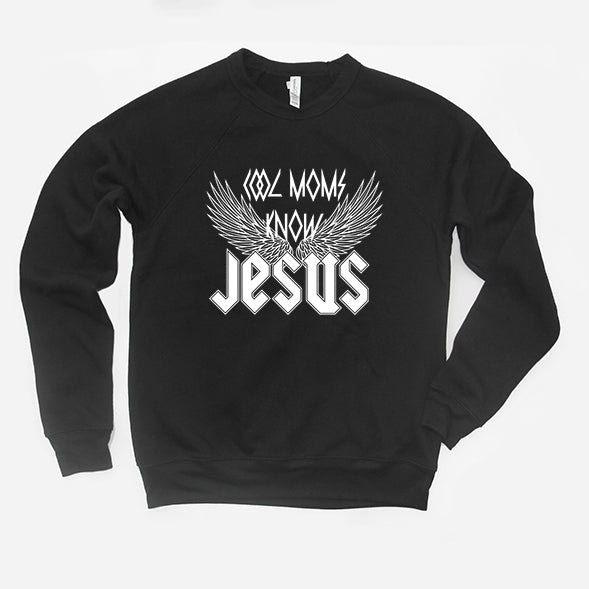 Cool Moms Know Jesus Wings | Bella Canvas Sweatshirt