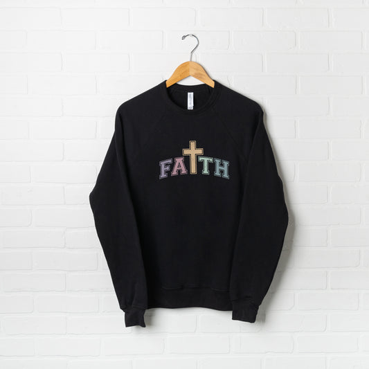 Faith Cross | Bella Canvas Premium Sweatshirt