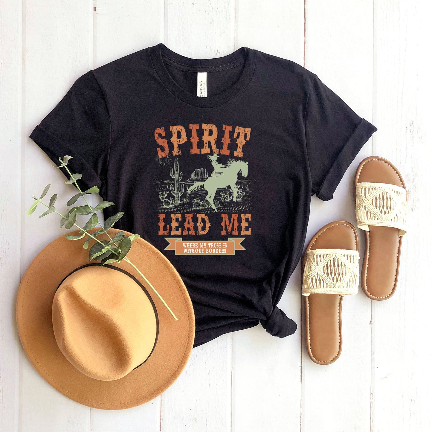 Spirit Lead Me Western | Short Sleeve Crewneck
