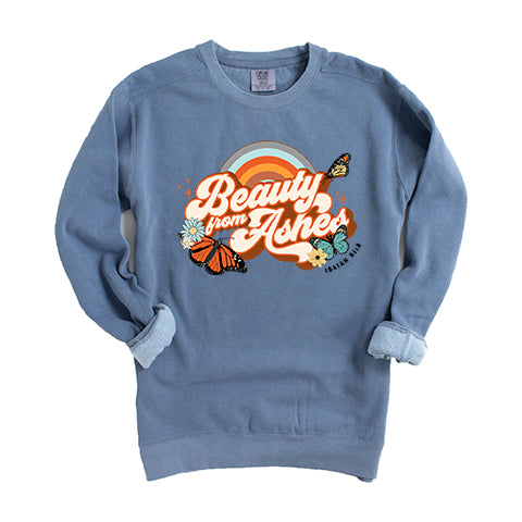 Beauty From Ashes Butterfly | Garment Dyed Sweatshirt