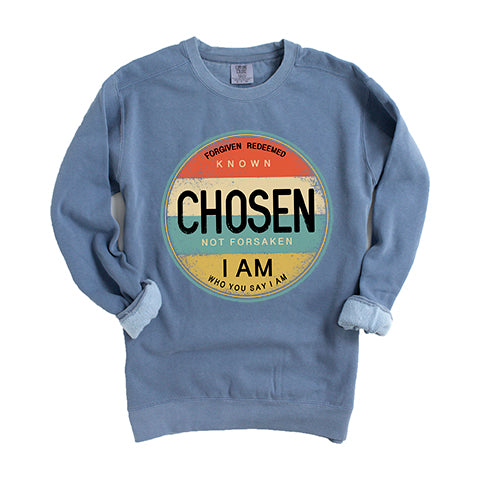 Chosen Not Forsaken Colorful | Garment Dyed Sweatshirt