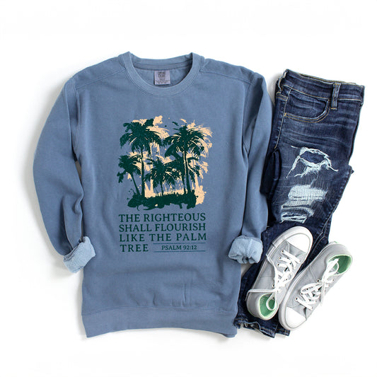 Righteous Flourish | Garment Dyed Sweatshirt