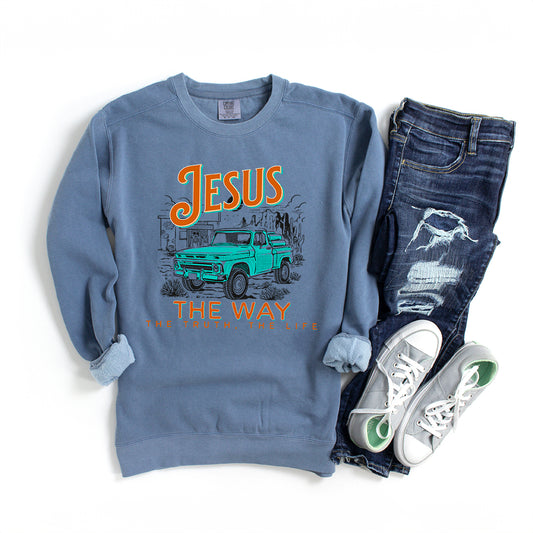 Way Truth Life Truck | Garment Dyed Sweatshirt