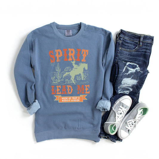 Spirit Lead Me Western | Garment Dyed Sweatshirt