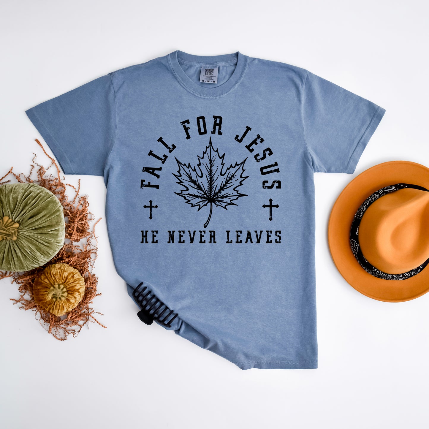 Fall For Jesus Leaf | Garment Dyed Tee