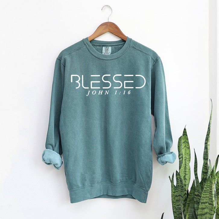 Blessed | Garment Dyed Sweatshirt