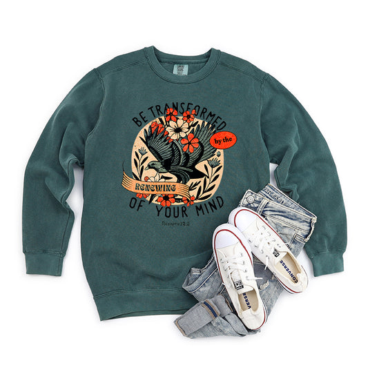 Be Transformed Bird | Garment Dyed Sweatshirt