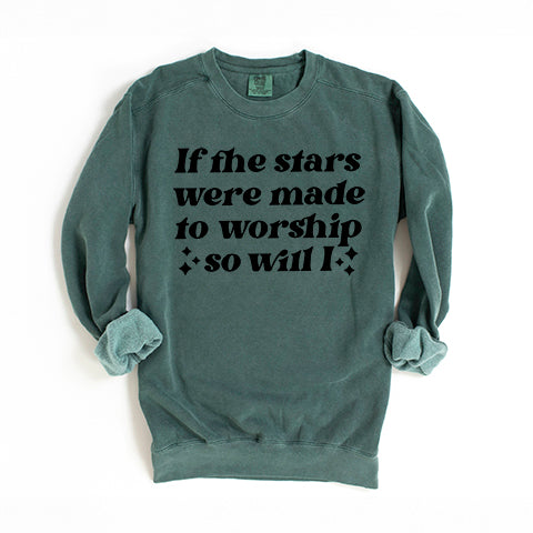 Stars Made To Worship | Garment Dyed Sweatshirt