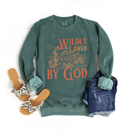 Wildly Loved Cactus | Garment Dyed Sweatshirt