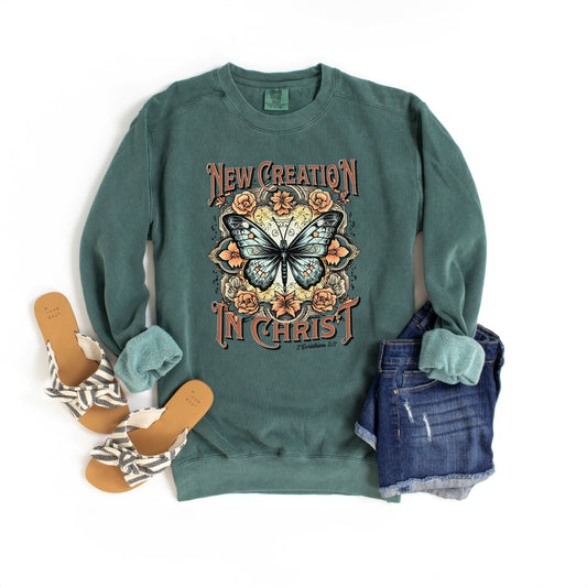 New Creation In Christ | Garment Dyed Sweatshirt