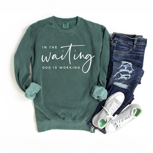 In The Waiting | Garment Dyed Sweatshirt