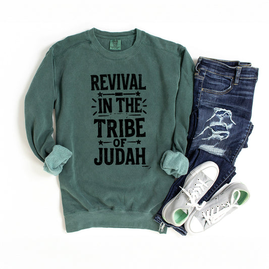 Revival In The Tribe | Garment Dyed Sweatshirt