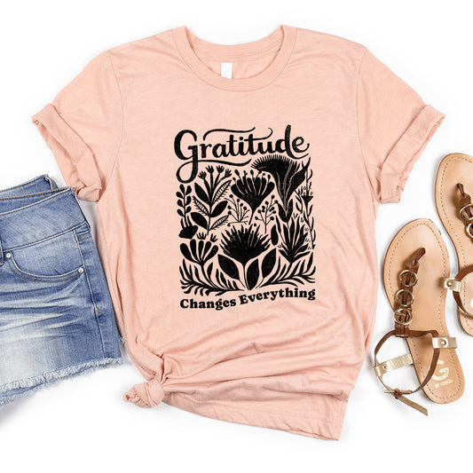 Gratitude Changes Everything | Short Sleeve Crew Neck