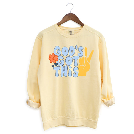God's Got This | Garment Dyed Sweatshirt